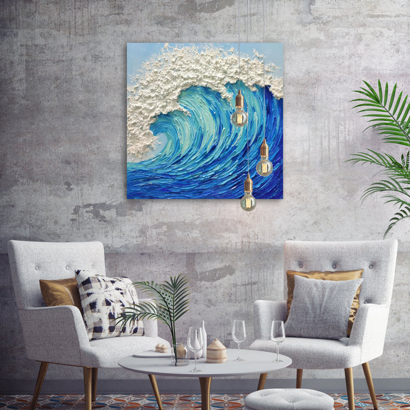 «Cresting Wave», reproduction d'art sur toile, H 30 po x l 30 po x P 1,5 po