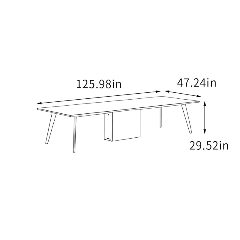 Pastora, H 29,52 po x L 125,98 po x l 47,24 po