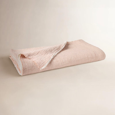 Topanga Organic Matelasse Cotton Throw Blanket