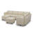 Colusa Faux Leather 7 Seats  U Shaped Free Combination Memory Foam Modular Sofa Storage Sectional Couch With A Movable Ottoman for living room-833417700