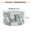 Cylindrical Coffee Table with Bulgari Marble Texture