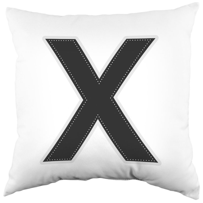 Coussin 3Xo, Noir / blanc