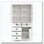 72''H Kitchen Pantry, 40''x20'' Widen Display Storage Cabinet with Glass Doors-1388839725