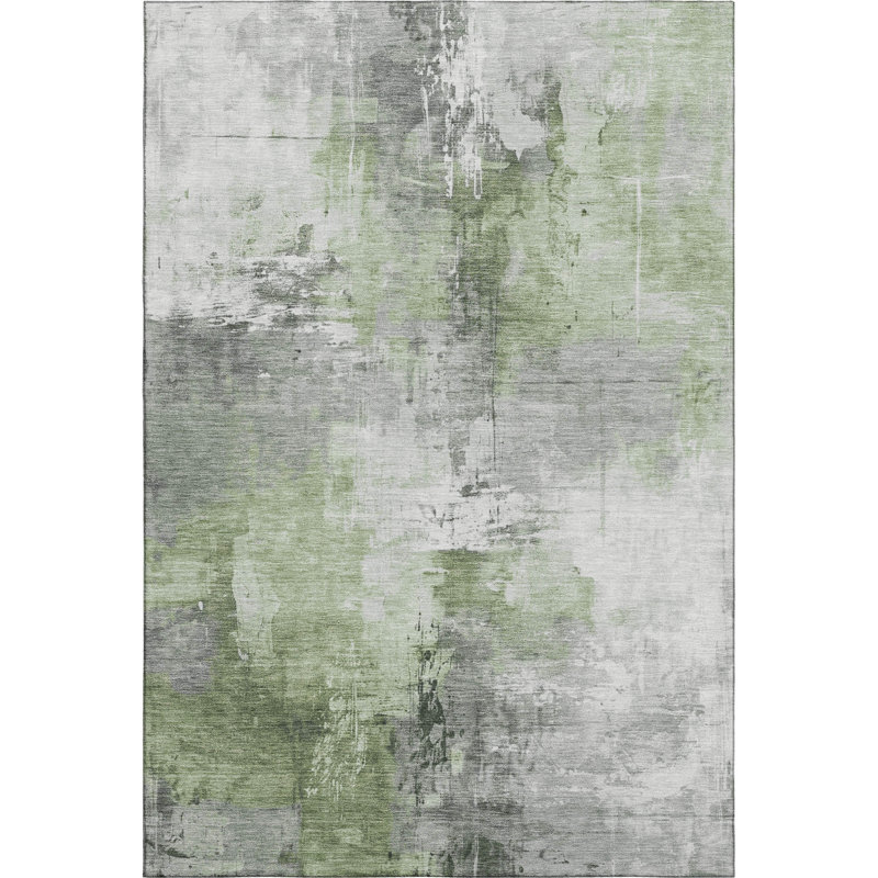 Premium Machine Washable Garett AMF1671 Abstract Rug, Rectangle 9' x 12'