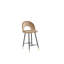 Aubin Upholstered Counter Stool with Metal Frame-1260966418