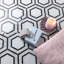 Nova 6" Hexagon Polished Marble Mosaic Tile-2061913708