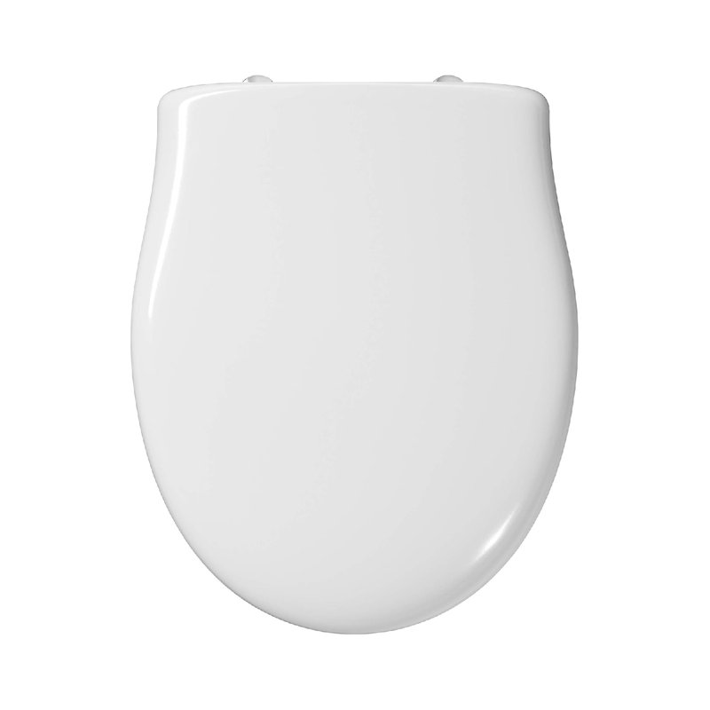 Standard Toilet Seat, Featuring Stainless Steel Hinges, White, For Bathroom