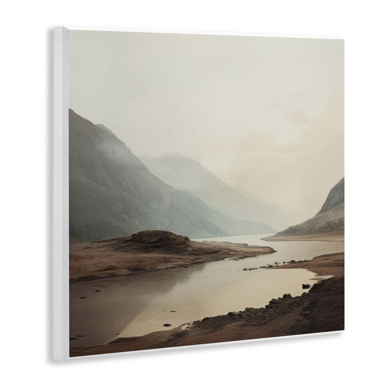 «River's Edge with Fading Cliff», art mural par Lazar Studio