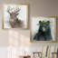 «Winter Wonderland Deer», ensemble de 2 reproductions d'art encadrées-1432496934-1432496929-1432496928