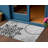 3' X 5' Gray Floral Medallion Washable Indoor Outdoor Area Rug