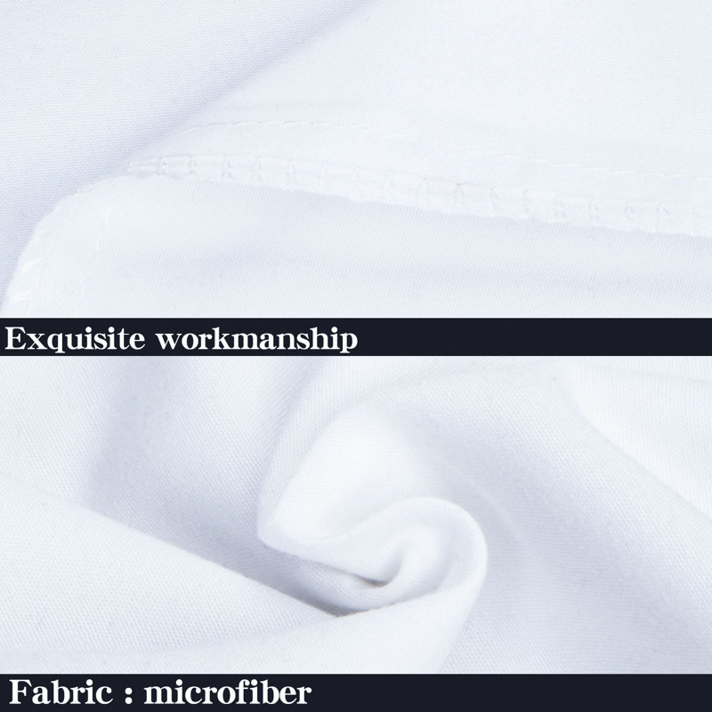 Luxe Microfiber Cover Body Pillow, White
