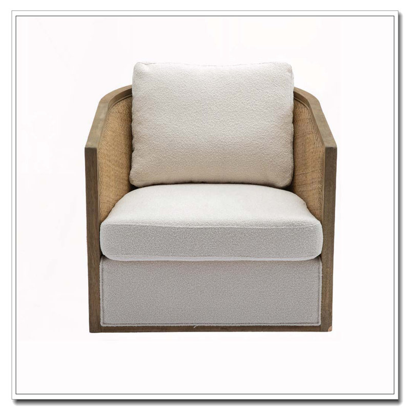 Fauteuil demi-tonneau pivotant