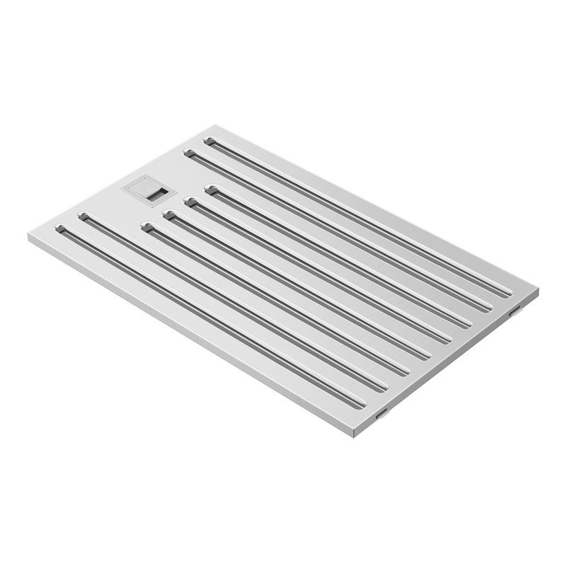 Hotte murale convertible de 380 pi³ / min en argent avec télécommande incluse, L 36 po