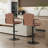 Set Of 2 Adjustable Swivel Bar Stools With Backs And Armrests, Faux Leather Kitchen Island Counter Height Bar Chairs With Round Metal Base And Footrest
