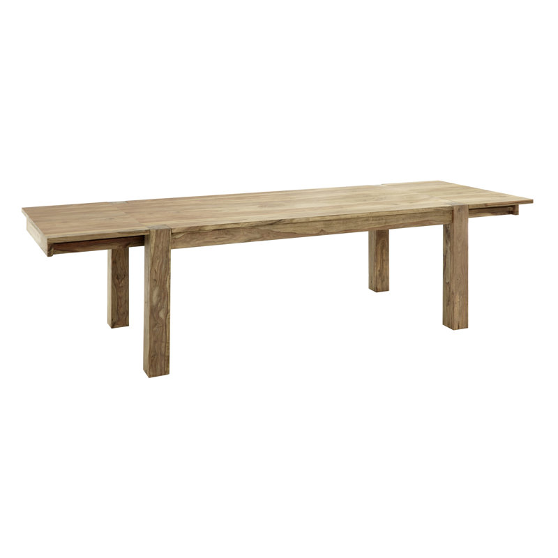 Nieves Extendable Solid Wood Dining Table, 77cm H x 200cm W x 100cm D