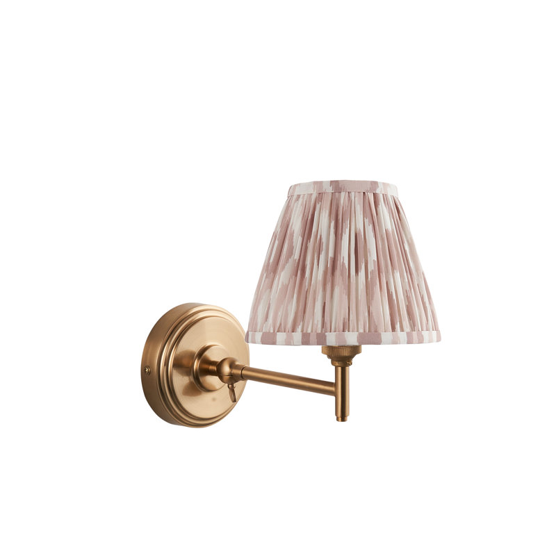 Step Fold Armed Sconce, Beige