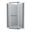 Porte de douche pivotante, avec verre trempé 1/4 po, cabine de douche néo-angle sans cadre 34,75 po x 72 po-111670843