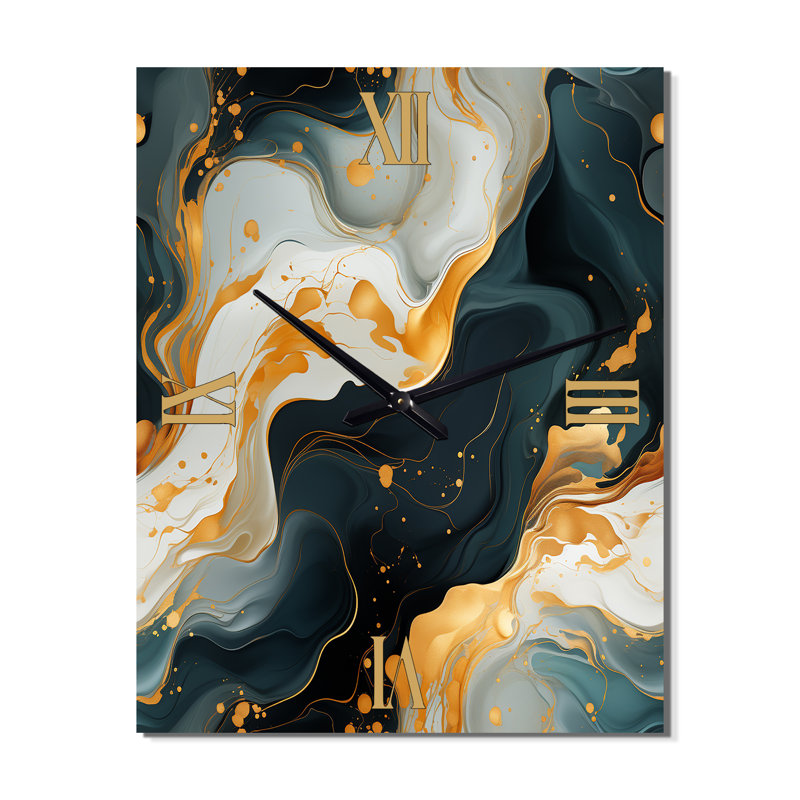 Jasmien - Horloges murales glamour, H 32 po x l 14 po x P 1 po