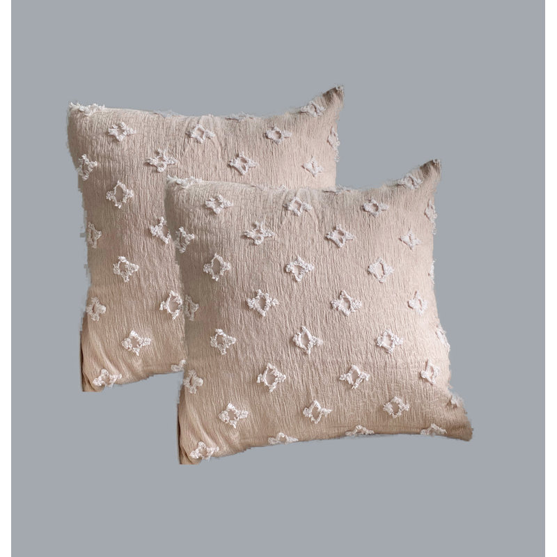  Housse de coussin Floral, Beige