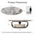 55" Modern Oval Faux Marble Coffee Table with Sled Base & Storage Drawer, Sintered Stone Top, Vintage-Inspired Center Table-465821600