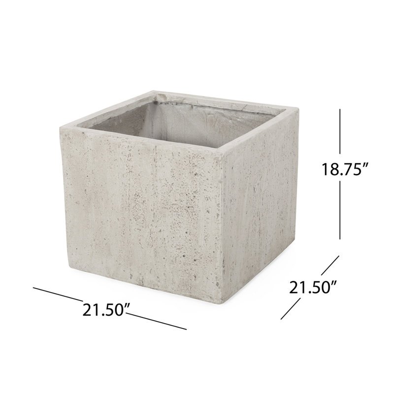 Boîte à fleurs ELLA MGO L 22, Blanc