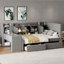 Lit de jour simple rembourré avec rangement-1572049073