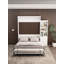 Grand lit escamotable vertical de grande taille Morden Deisgn avec table et tablette pour chambre ou chambre d'amis Lit escamotable à économie d'espace