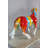 Nifao Collection A Burst of Color Dripping Paint Fiberglass Donkey Statue 33" x 11" x 21"H