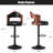 Modern Heavy Duty Swivel Bar Stool with Backrest – Adjustable Height Counter PU Leather Chairs with Footrest, 350lbs Capacity, Non-Slip Base, 360° Rotation for Kitchen Island, Home Bar, Coffee Shop-2088163884-2092009697