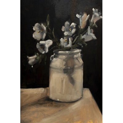 Flower In Mason Jar I by Marian Parsons - Wrapped Canvas Print