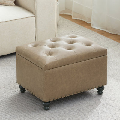 23.6" W Rectangle Upholstered Storage Ottoman