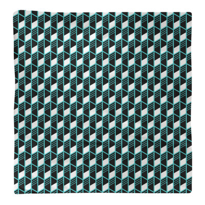 Serviette en coton à rayures géométriques classic