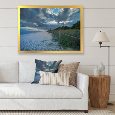 «Lighting On Shore Of The Lake», reproduction d'art sur toile nautique et côtière