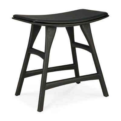 Osso Upholstered Stool with Solid Wood Frame