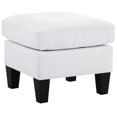 Blanc élégant, H 19 po x l 23 po x P 23 po, design décontracté, complémentaire à