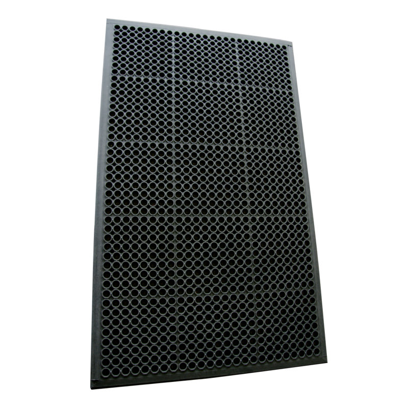 «commercial verrouillage 36 x 36 po carrelage de drain de plancher de garage noir Dura-Chef