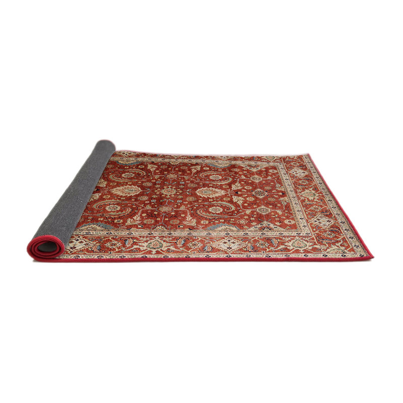 Tapis oriental orange / beige Walland, Rond 5 pi