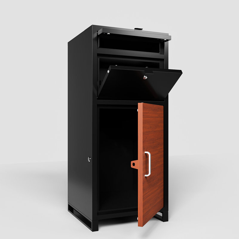Parcel Drop Box For Curbside - To Bad Weather And Theft Collision