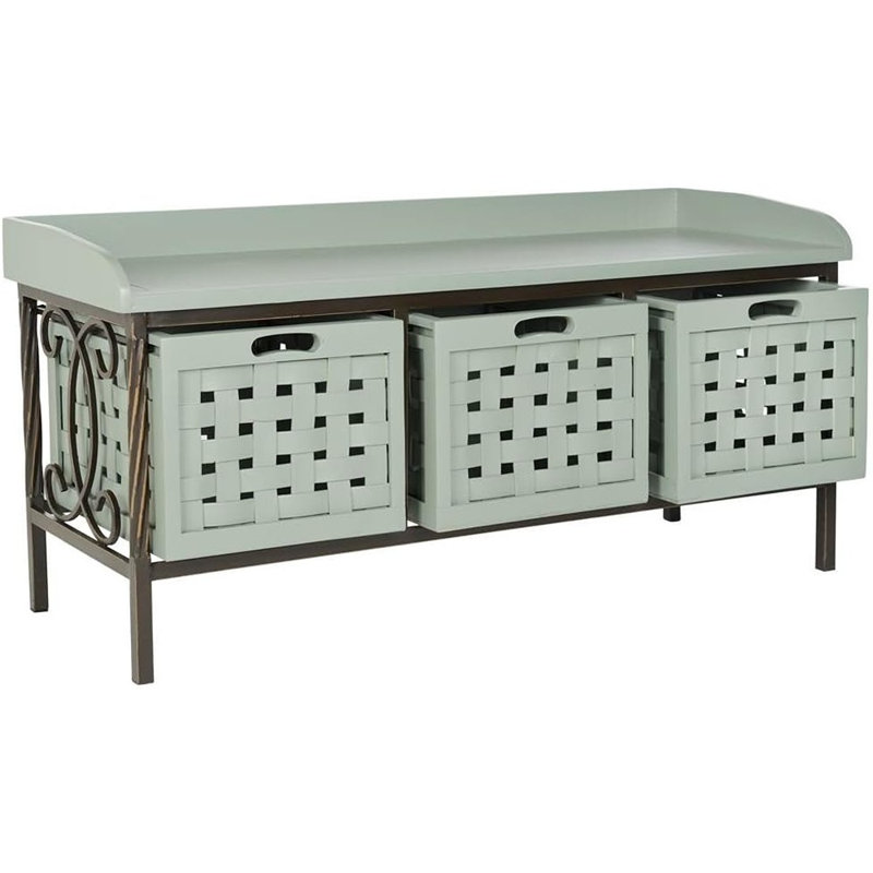 Isaac Filbert Wooden Storage Bench