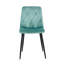 Chaise de salle à manger moderne et simple en velours avec chaises rembourrées en tissu et tabouret pour chambre