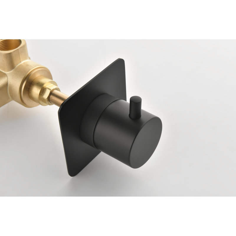 Shower Volume Control Valve 3/4" - Brass With Ceramic Disc And Adjustable Flow Performance