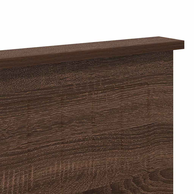 Headboard, Queen, Brown Oak