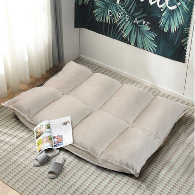 Cortlan Convertible Floor Sofa, Adjustable Reclining Lazy Lounge Chair