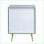 Table de chevet 2 tiroirs Gaines Grey