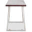 Banc en bois et acier inoxydable Finch Ostara Lionel, brun noyer foncé