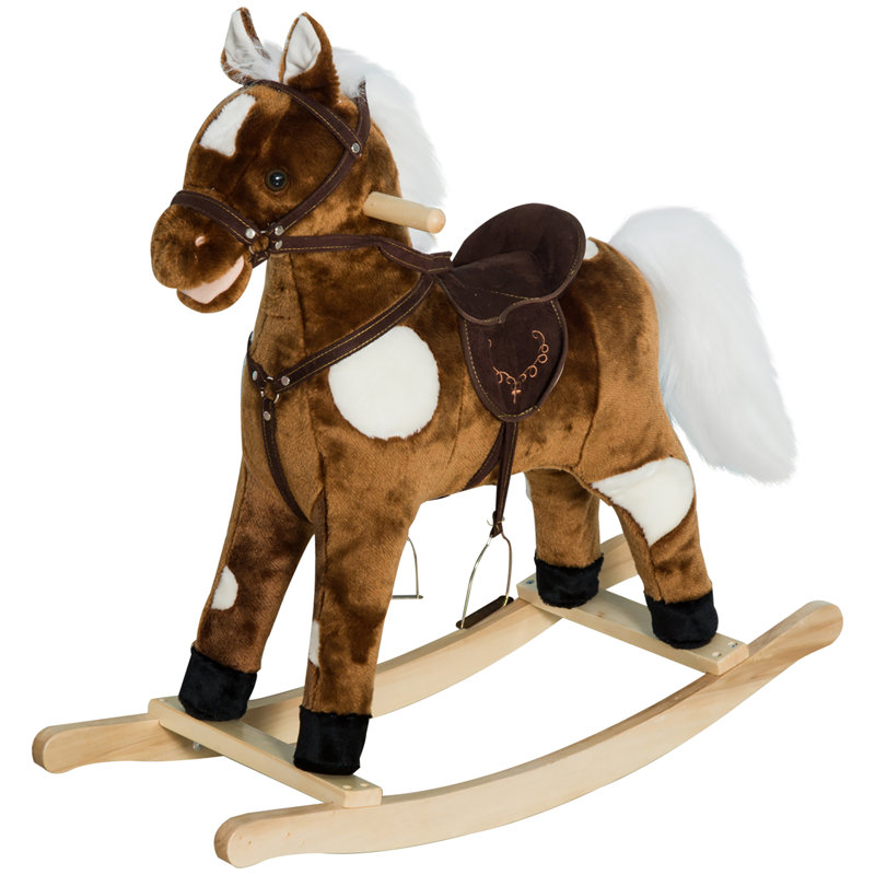 Chaise de cheval à bascule en métal Qab Kids