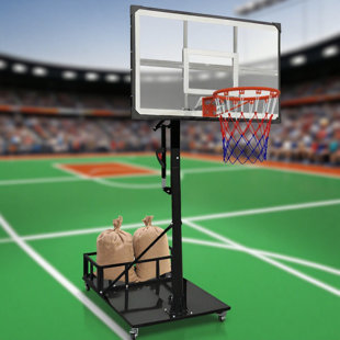 8.04-10.01Ft Height Adjustable Basketball Hoop