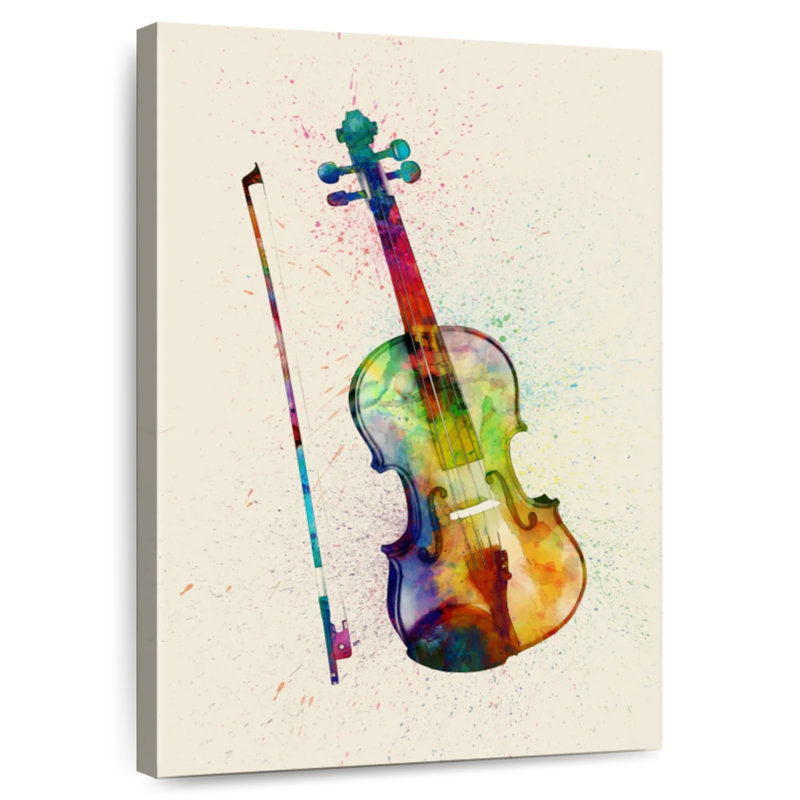 Abarca Violin Abstract I, 48" H x 32" W