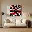 «Geometric Abstraction 100», art mural gris en métal-10356344
