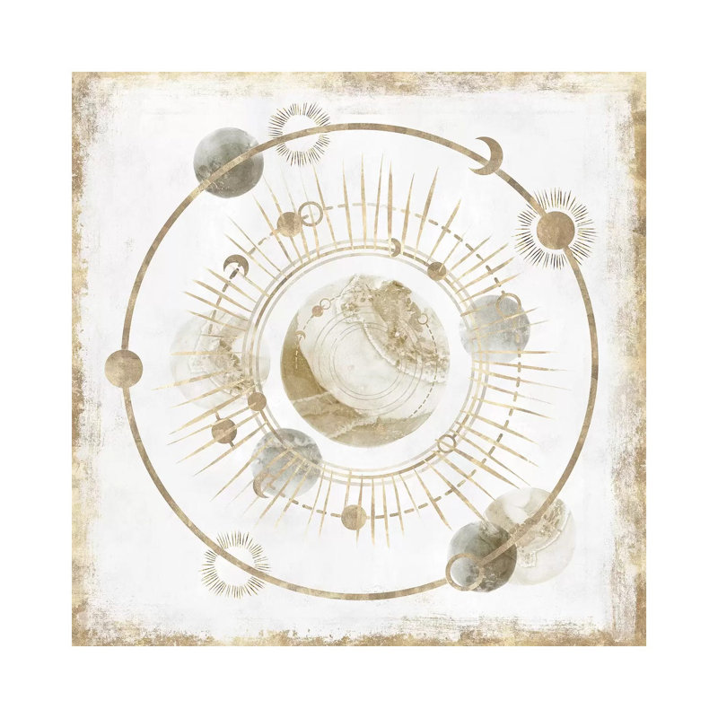Golden Galaxy I by Isabelle Z - Print on Canvas, Wrapped Canvas, 93.98 cm H x 93.98 cm W x 1.91 cm D